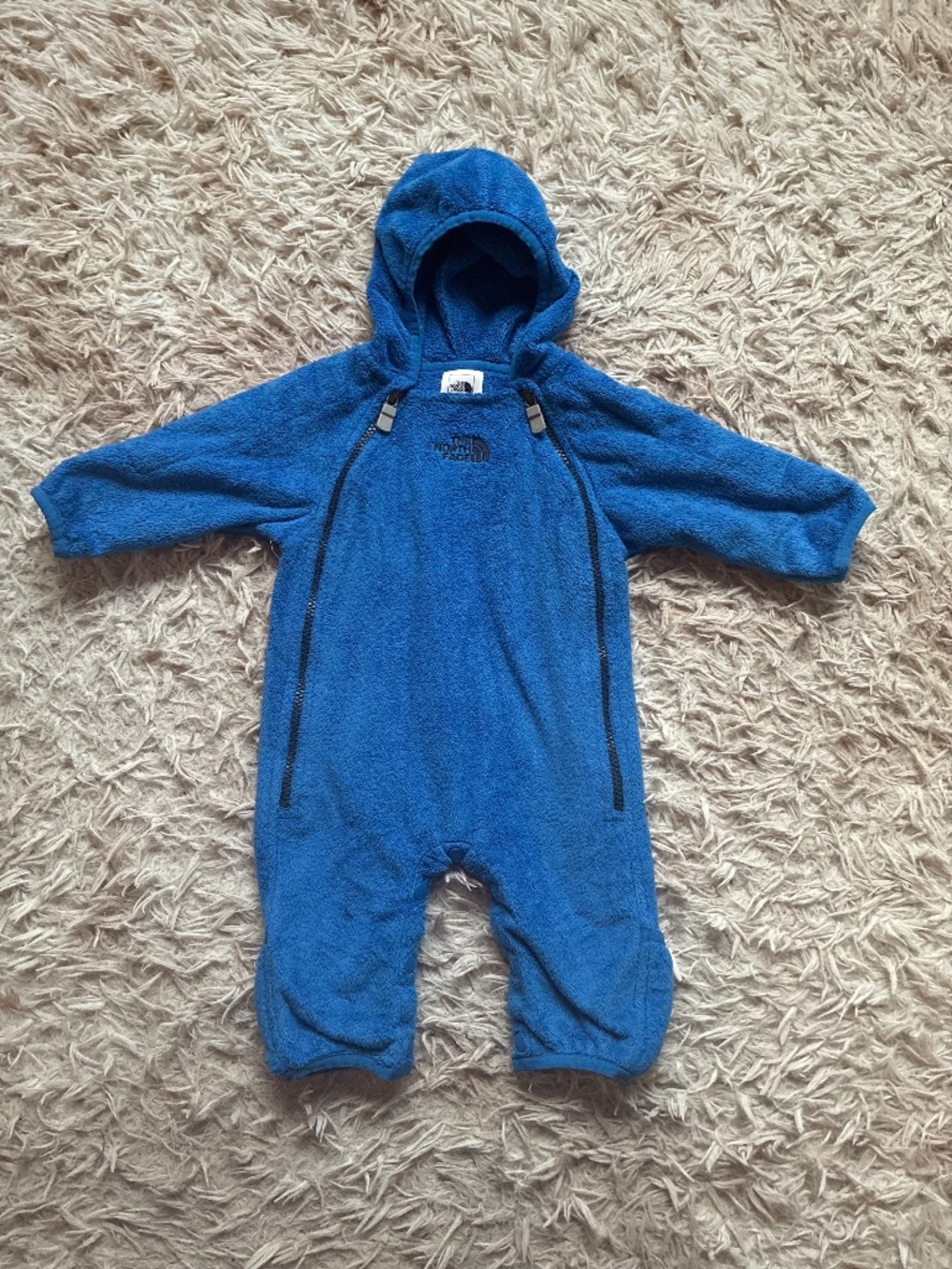 The North Face Blue Fleece Snow Suit Bunting Size 0-3 Months